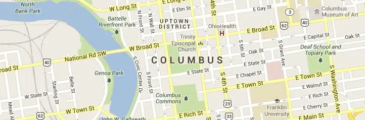 Columbus OH Map