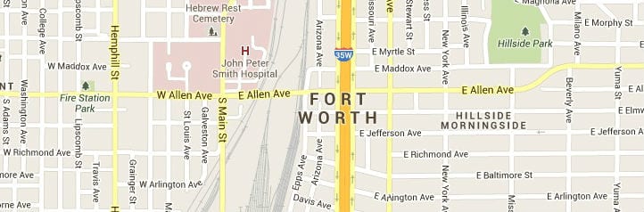 Fort Worth TX Map