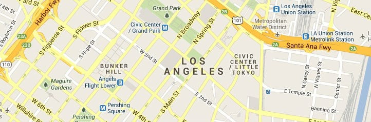 Los Angeles CA Map