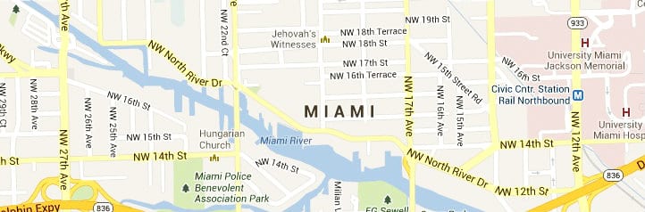 Miami FL Map