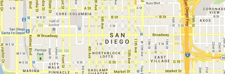 San Diego CA Map