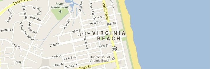 Virginia Beach VA Map