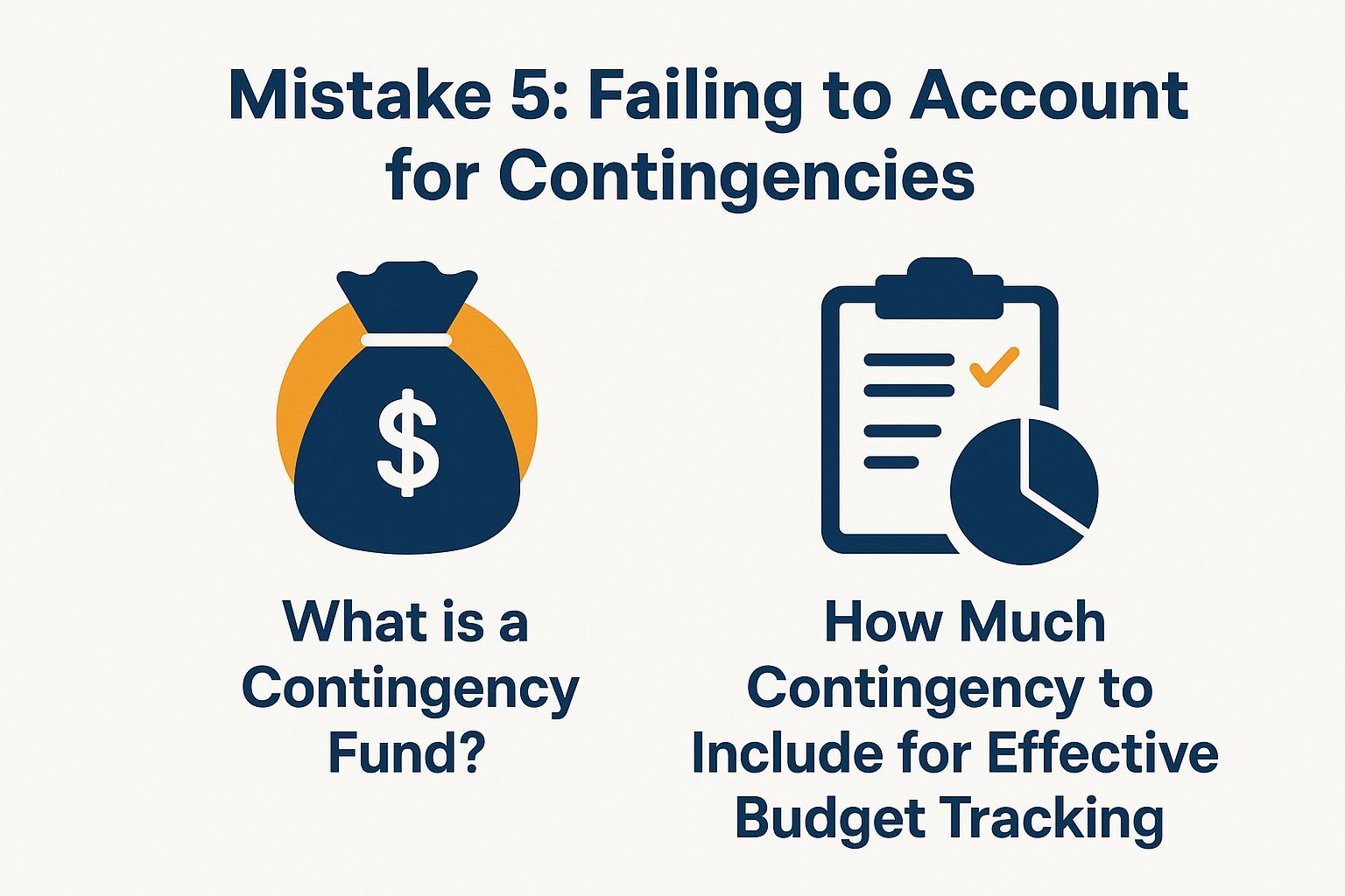 Mistake 5: Failing to Account for Contingencies Mistake 5: Failing to Account for Contingencies