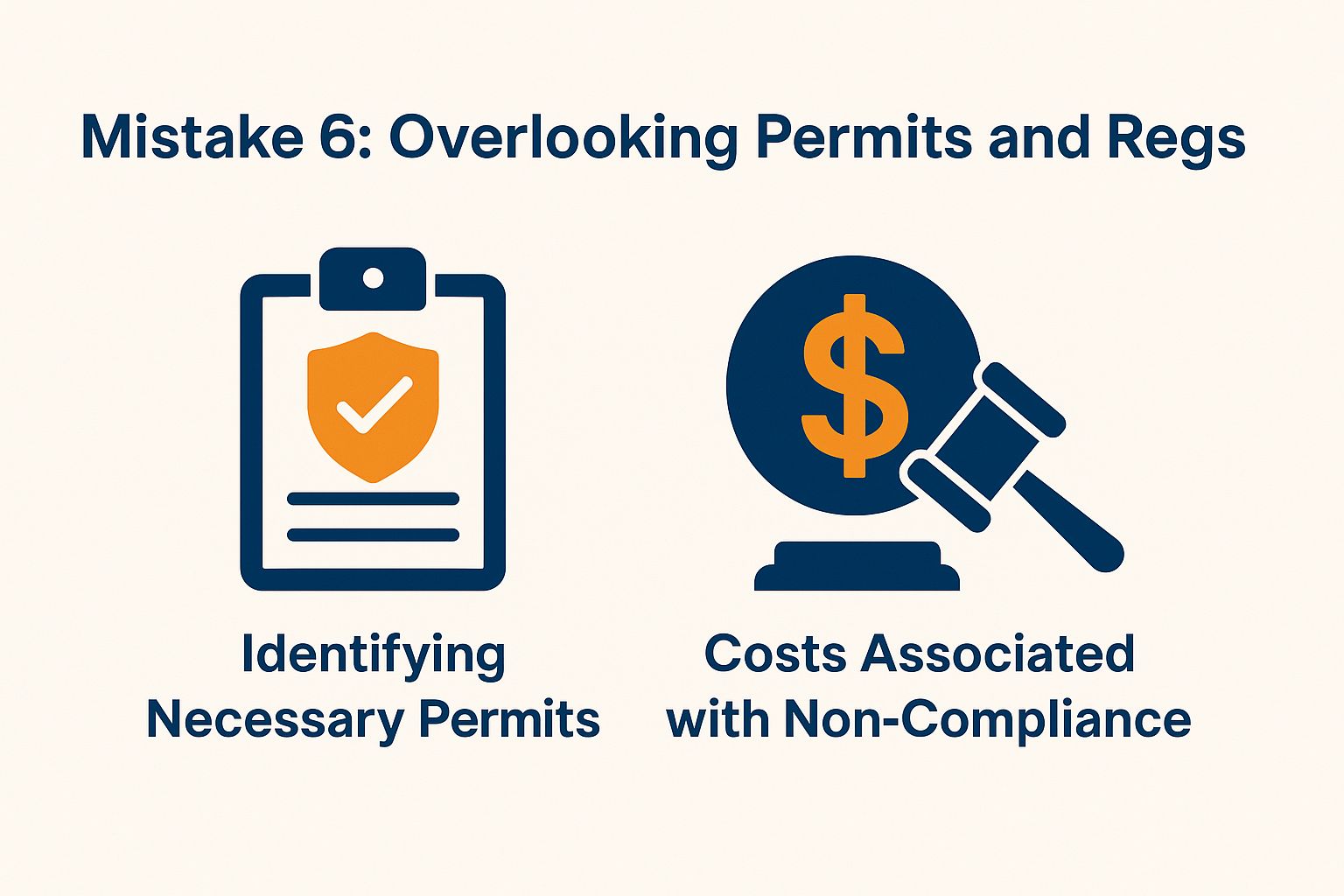 Mistake 6: Overlooking Permits and Regulations Mistake 6: Overlooking Permits and Regulations