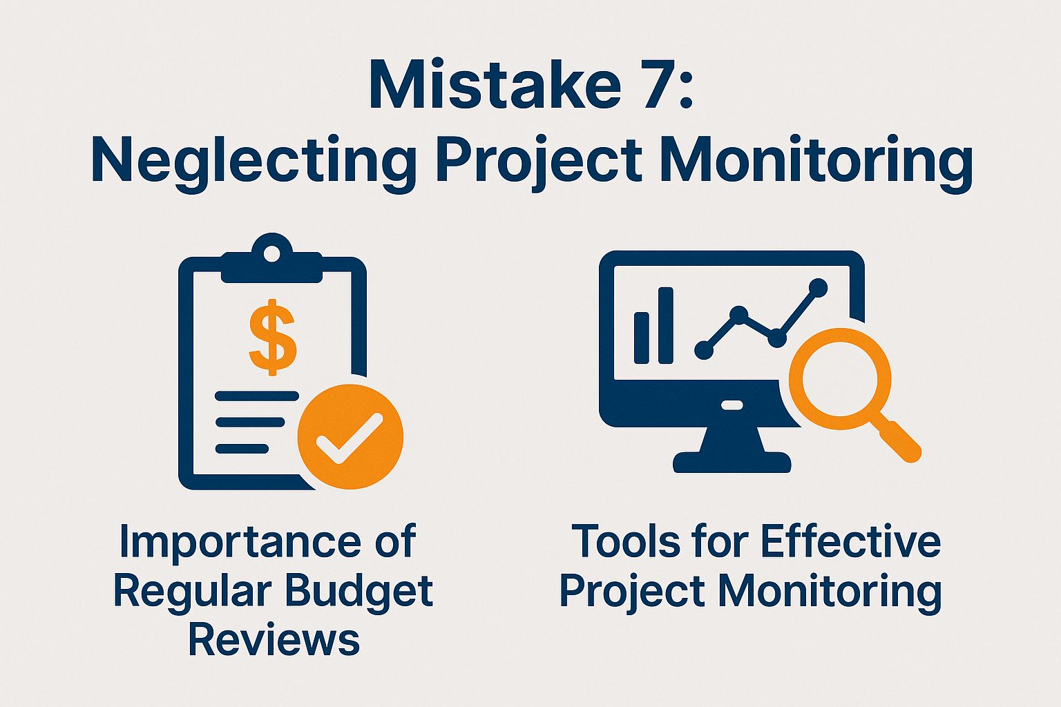 Mistake 7: Neglecting Project Monitoring Mistake 7: Neglecting Project Monitoring